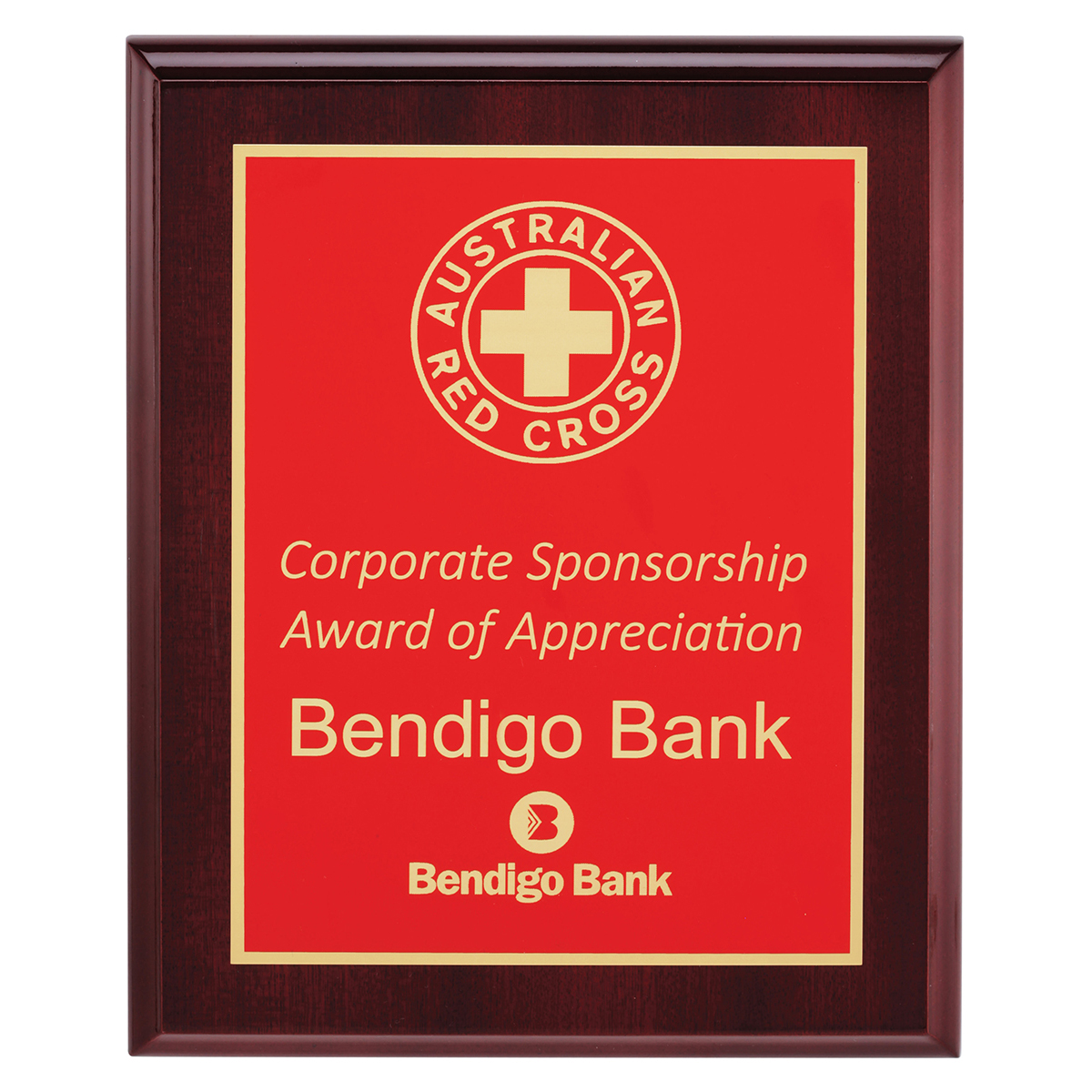Designer Red Plaque