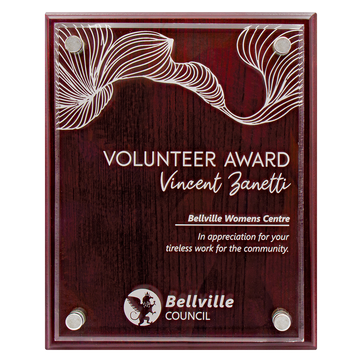 Value Plaque with Acrylic